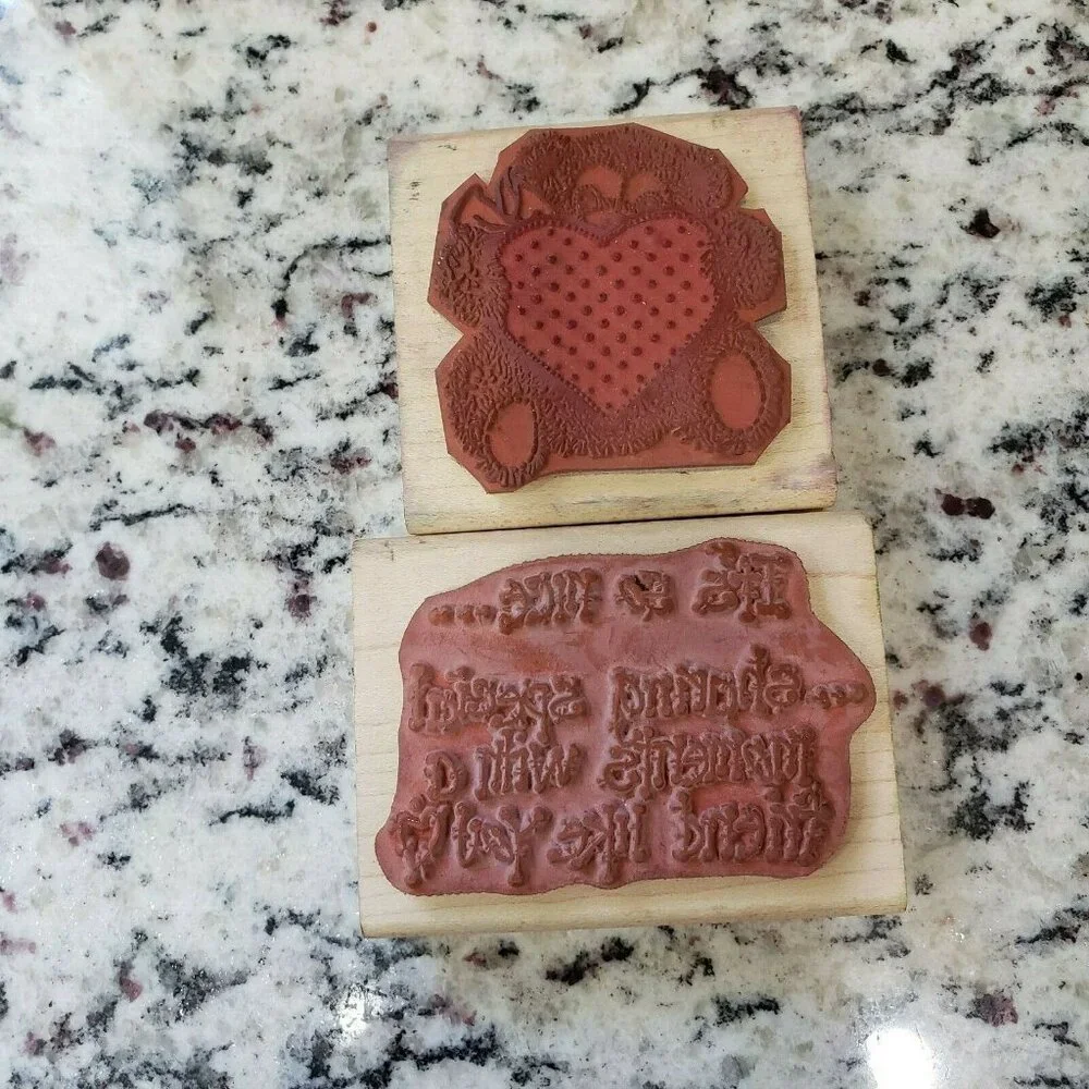 Annette Allen Watkins Rubber Stamps Bear Heart It's So Nice Friend G1379 F504